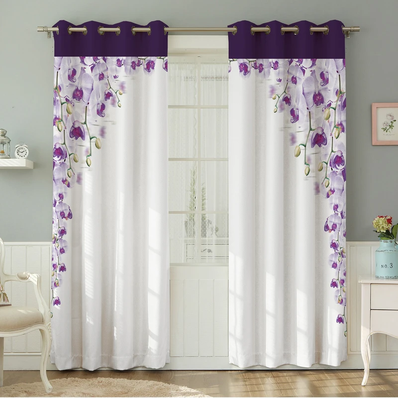 پرده نیروانا طرح سنتی  مدل مخمل کد 8534 سایز 140×280 سانتی متر