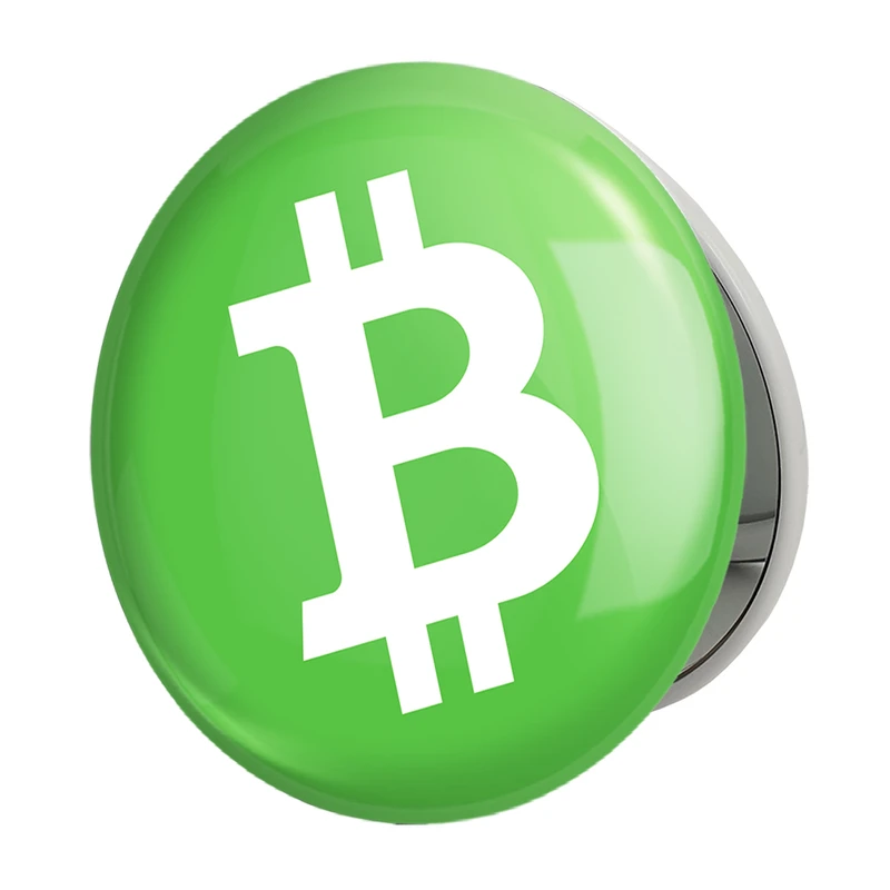 آینه جیبی خندالو طرح ارز دیجیتال بیت کوین کش مدل تاشو کد 4053 