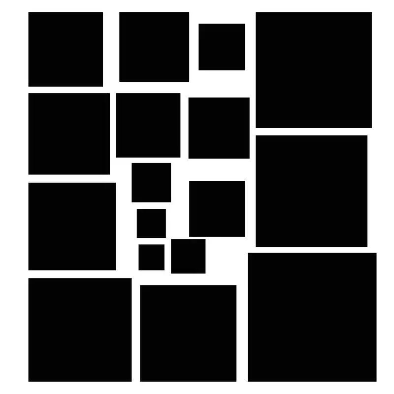 شابلون باتیس آرت طرح مربع کد 671