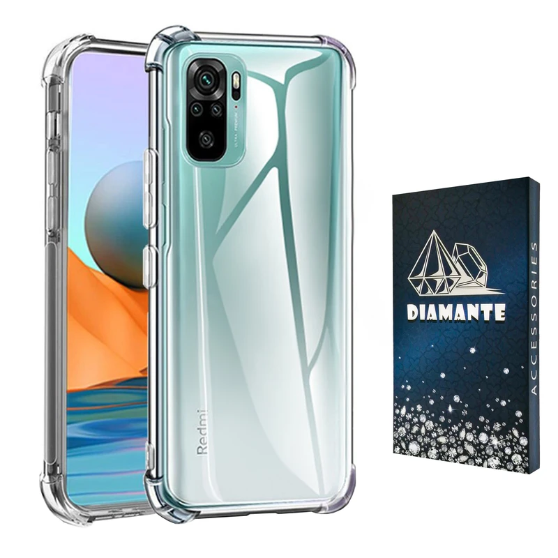 کاور دیامانته مدل shiny navy مناسب برای گوشی موبایل شیائومی Redmi Note10 / Note10s