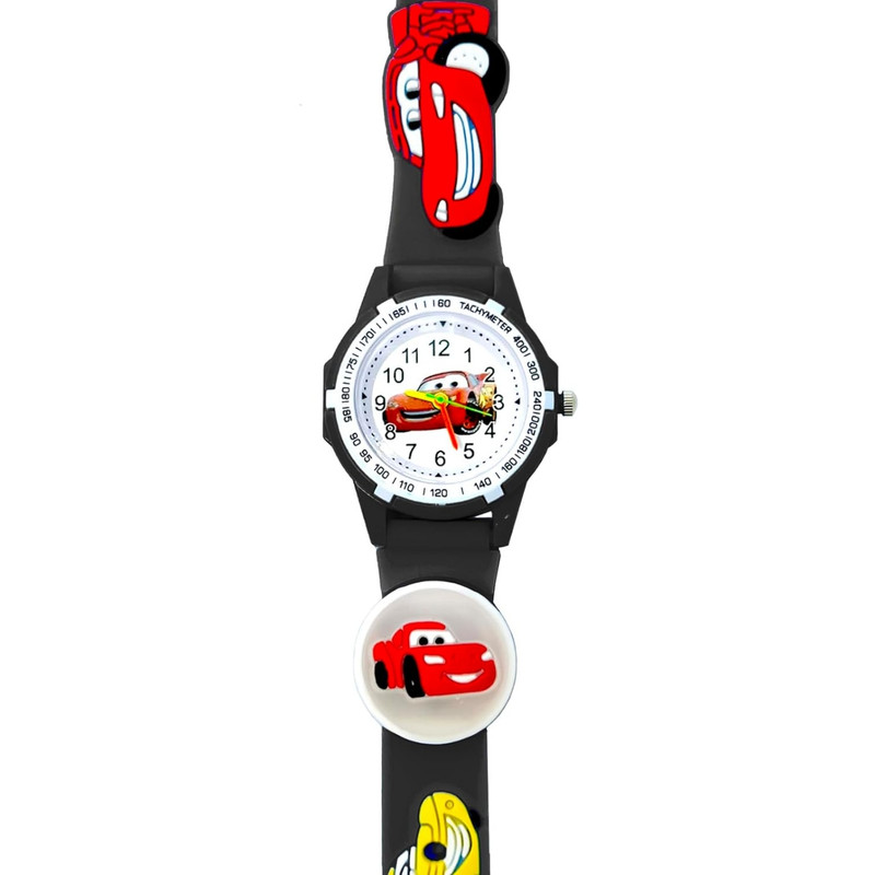 ساعت مچی عقربه ای بچگانه مدل چراغدار بند سیلیکونی ضد حساسیت طرح مک کویین و ماشینها کد 4 ساعت مچی عقربه ای بچگانه مدل چراغدار بند سیلیکونی ضد حساسیت طرح مک کویین و ماشینها کد 4