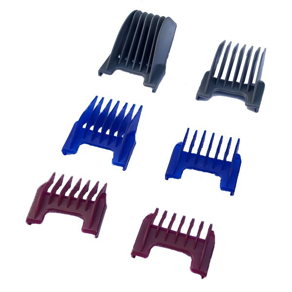 ست شانه ماشین اصلاح موزر کد 724 بسته 6 عددی ست شانه ماشین اصلاح موزر کد 724 بسته 6 عددی