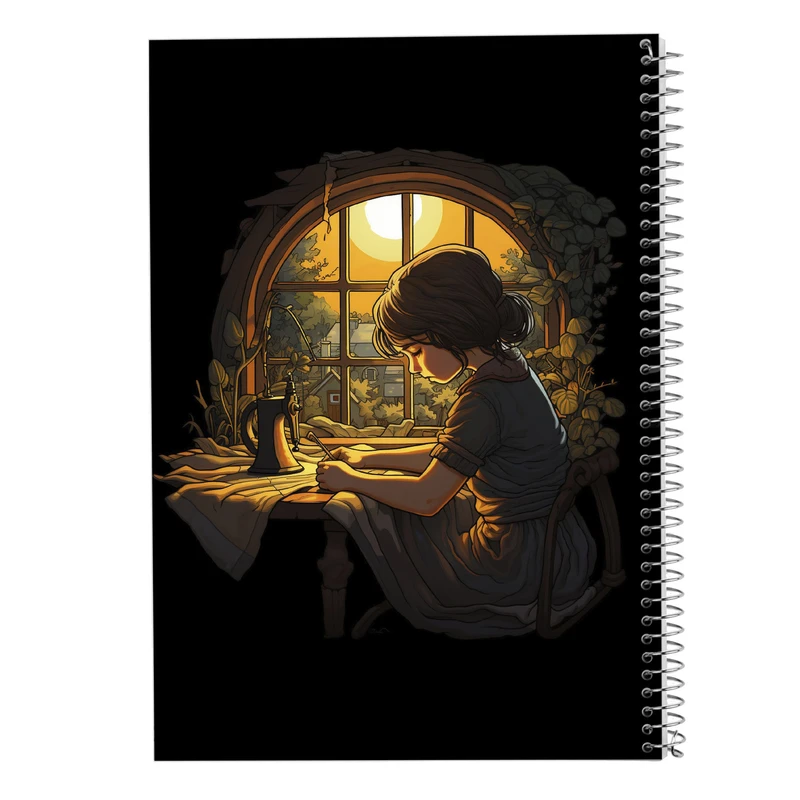 دفتر ژورنال نویسی 50 برگ مدوپد مدل نقطه ای طرح Ghibli کد DF2500