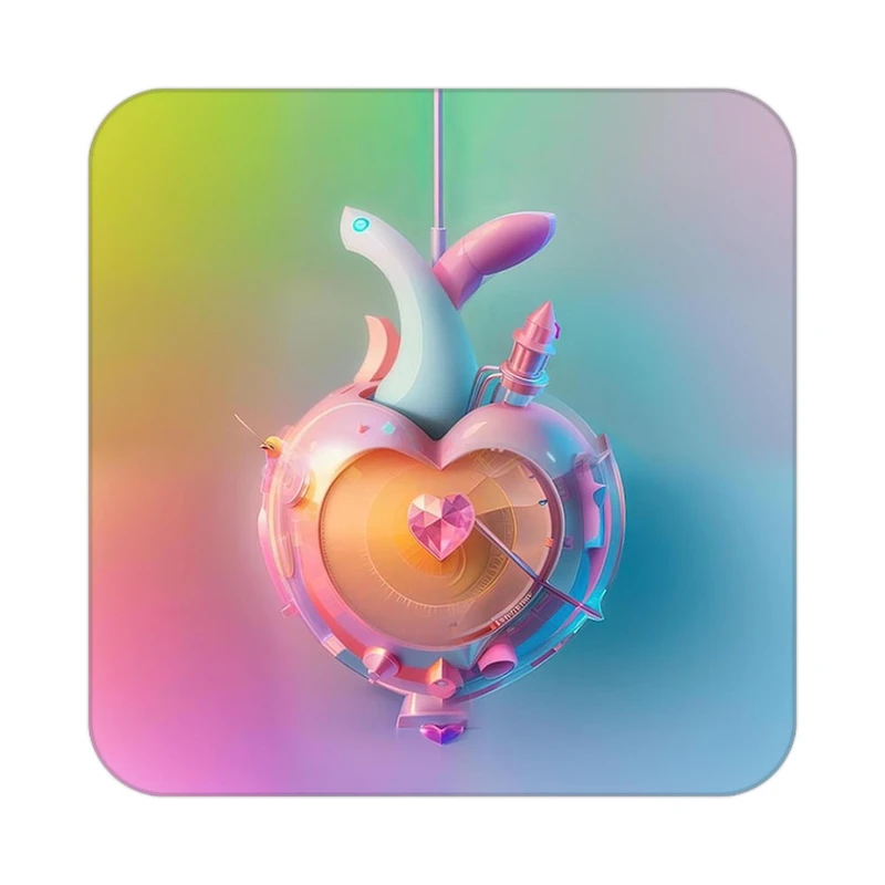 زیر لیوانی کاکتی مدل عاشقانه کد mp11326