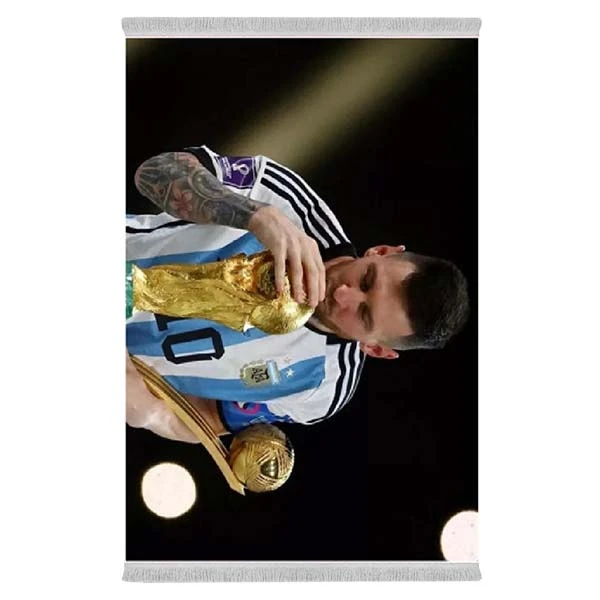 فرش پارچه‌ای دفه مدل فرشینه طرح فانتزی کد 8244