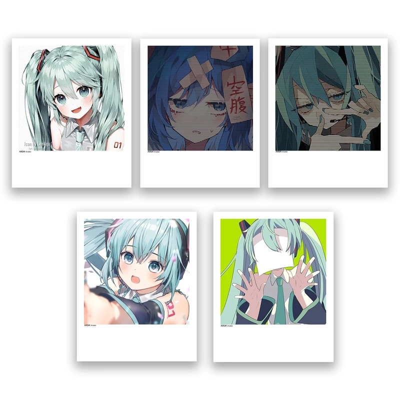 آویز تزیینی عرش مدل انیمه کد Asa498 مجموعه پنچ عددی