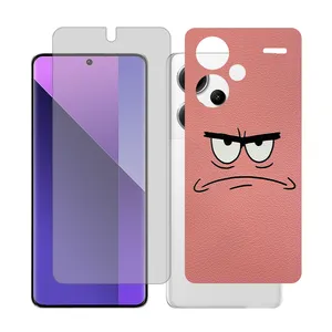 Glass Together model transparent Screen Protector Suitable for Xiaomi Redmi Note 13 Pro Plus Mobile Phone with Back cover sticker