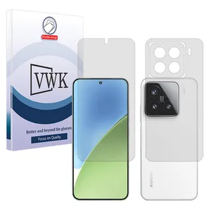 VWK Tough model matte screen protector suitable for Xiaomi 15 Pro mobile phone along with the back protector