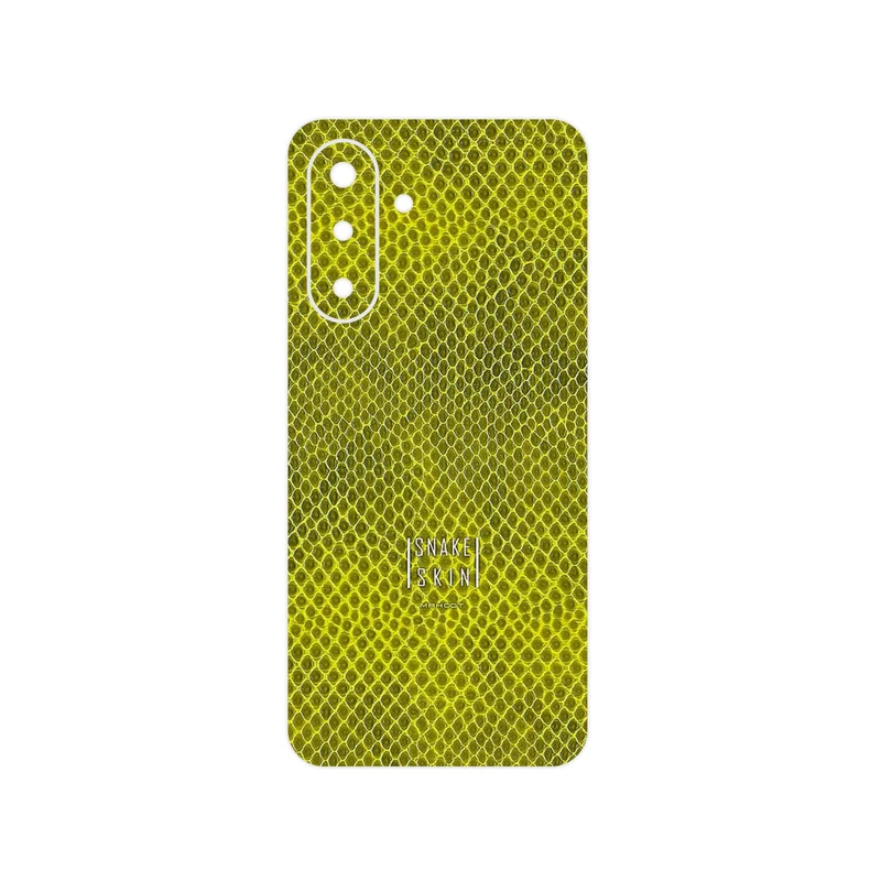 برچسب پوششی ماهوت مدل Yellow Snake Skin مناسب برای گوشی موبایل سامسونگ Galaxy A17 4G