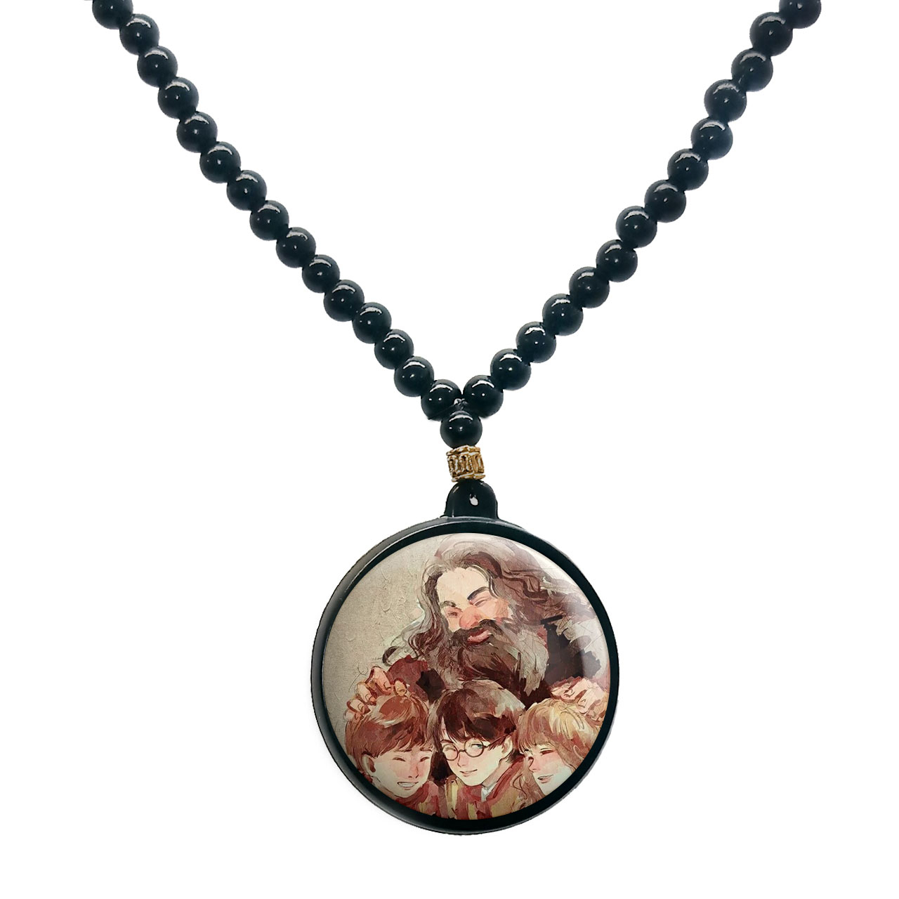 گردنبند پرمانه طرح Harry Potter کد pmd.23968 مدل دو طرفه