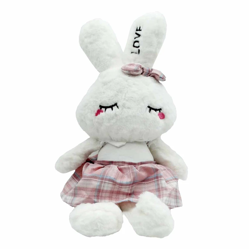 عروسک مدل خرگوش دامن کوتاه love کد A 2 ارتفاع 45 سانتی متر