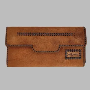 کیف پول مدل چرم بزی دقت زبانه دار کد Ch-n555