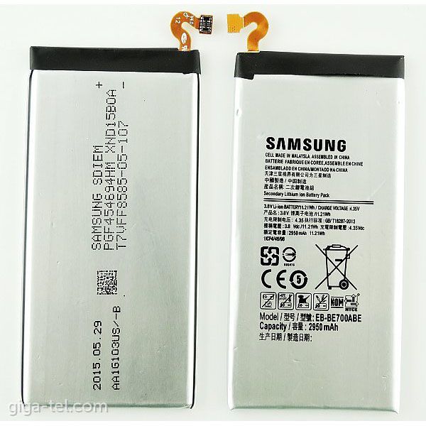 باتری موبایل مدل EB-BE700ABE ظرفیت 2950 میلی آمپر ساعت مناسب برای گوشی موبایل سامسونگ Galaxy E7