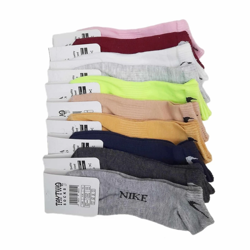 جوراب ساق کوتاه زنانه مدل 05 بسته 10 عددی