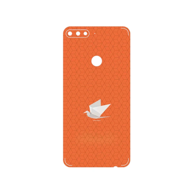 برچسب پوششی ماهوت مدل Minimalist origami bird مناسب برای گوشی موبایل هوآوی Y7 Prime 2018