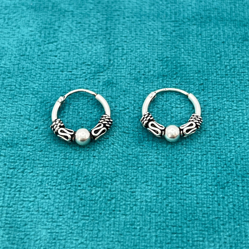 گوشواره حلقهای نقره زنانه مدل Ci 3415 گوشواره حلقهای نقره زنانه مدل Ci 3415