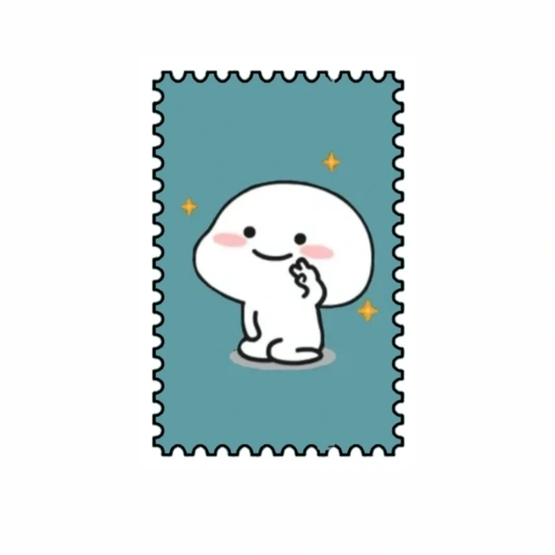 برچسب مدل تمبر فانتزی طرح  pentol V مجموعه 30 عددی