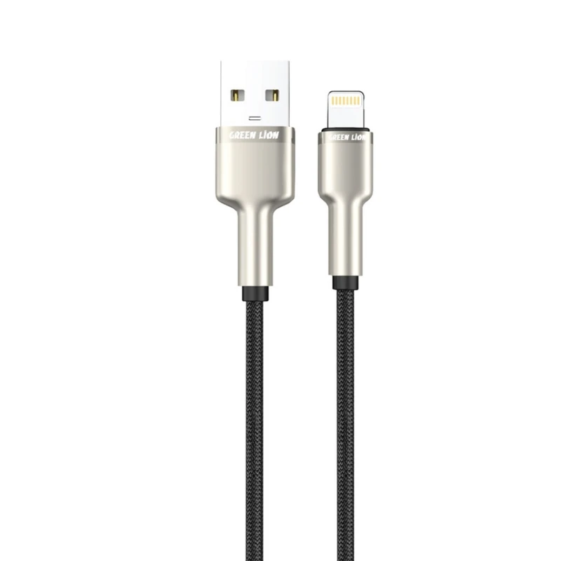  کابل تبدیل USB-A به لایتنینگ گرین لاین مدل Braided طول ۱ متر