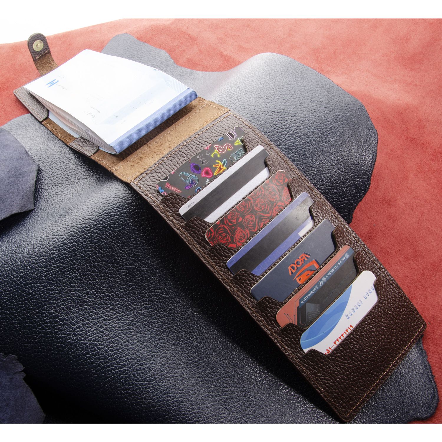 کیف دسته چک چرم عطارد مدل K11 - - 12