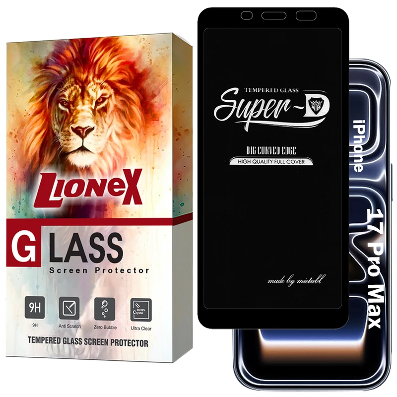 محافظ صفحه نمایش لایونکس مدل SUPERDNL مناسب برای گوشی موبایل اپل iPhone 17 Pro Max