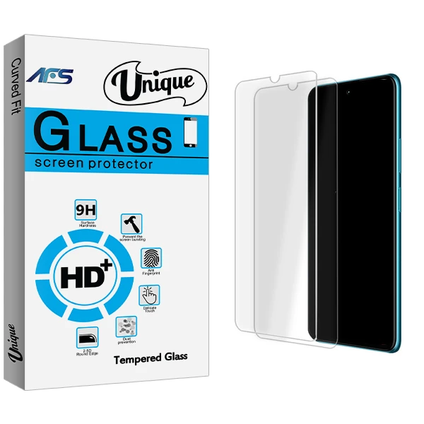 محافظ صفحه نمایش شیشه ای ای اف اس مدل Unique Glass MIX مناسب برای گوشی موبایل شیائومی Note 7 بسته دو عددی