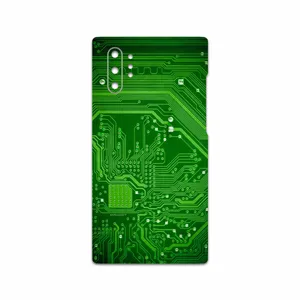 MAHOOT Green Printed Circuit Board Cover Sticker for Samsung Galaxy Note 10 Plus