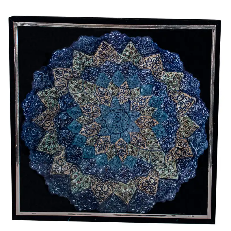 تابلو میناکاری مدل نصف جهان 2