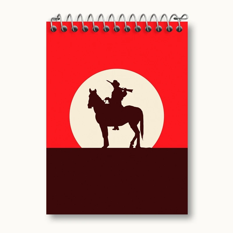 دفتر یادداشت 50 برگ خندالو مدل رد دد Red Dead کد 10296