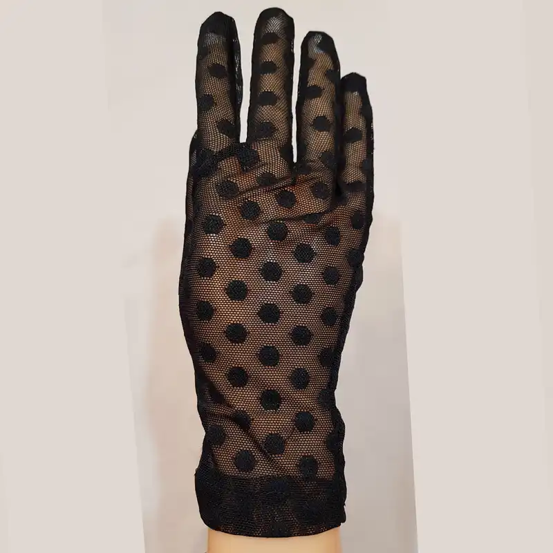 دستکش زنانه مدل خال خالی Rokh_33