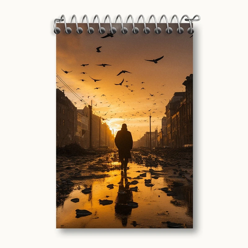 دفتر یادداشت 50 برگ خندالو مدل غروب کد F469
