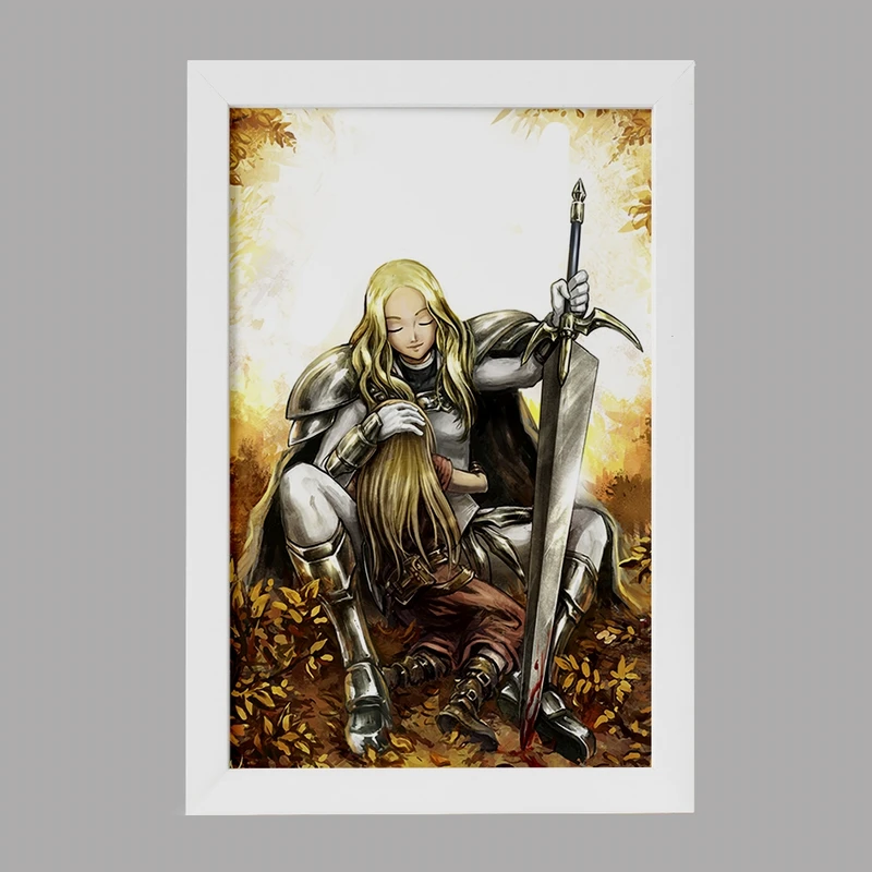 تابلو خندالو مدل ترسا و کلر انیمه کلیمور کد 33499