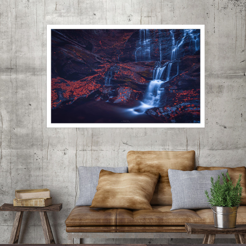 تابلو نوری بکلیت طرح آبشار ماد کریک مدل W-MO1474