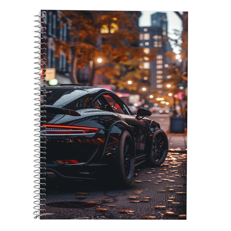 دفتر زبان 50 برگ مدوپد مدل دو خط طرح need for speed کد DF13636