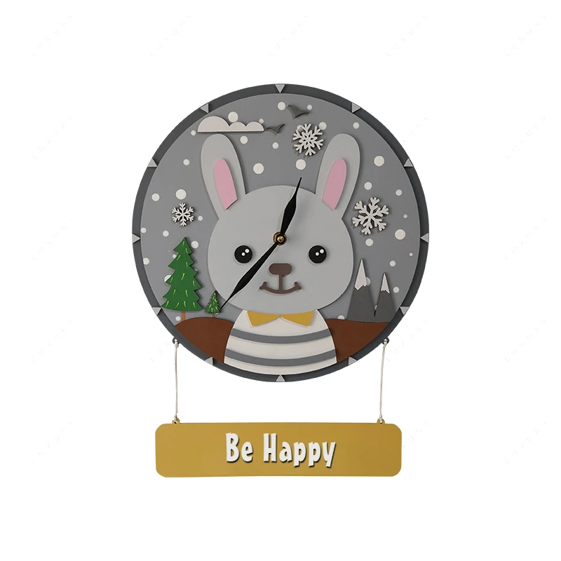 ساعت دیواری کودک طرح خرگوش