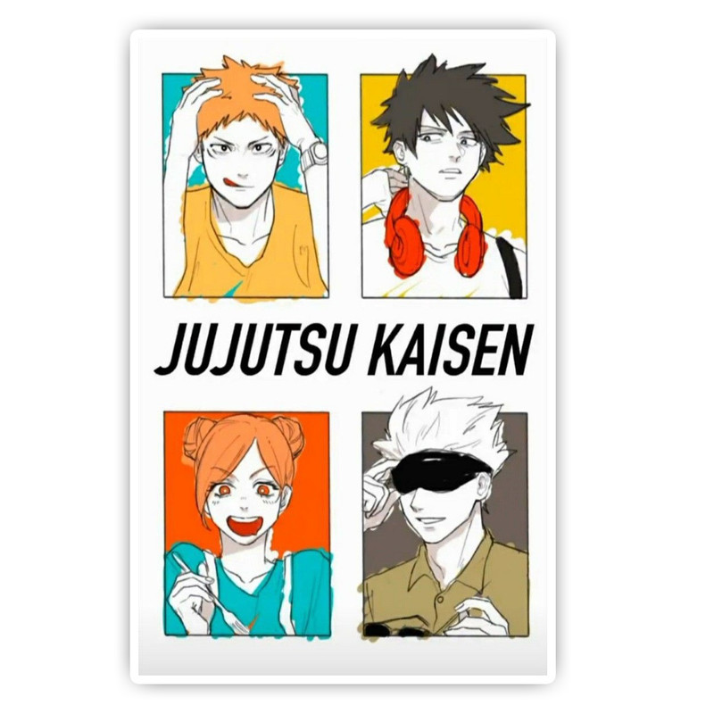 استیکر لپ تاپ و موبایل گوفی طرح انیمه جوجوتسو کایسن مدل jujutsu kaisen 13