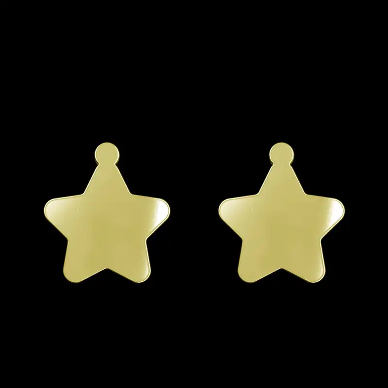 گوشواره طلا 18 عیار زنانه مدوپد مدل ستاره کد GA1-15515