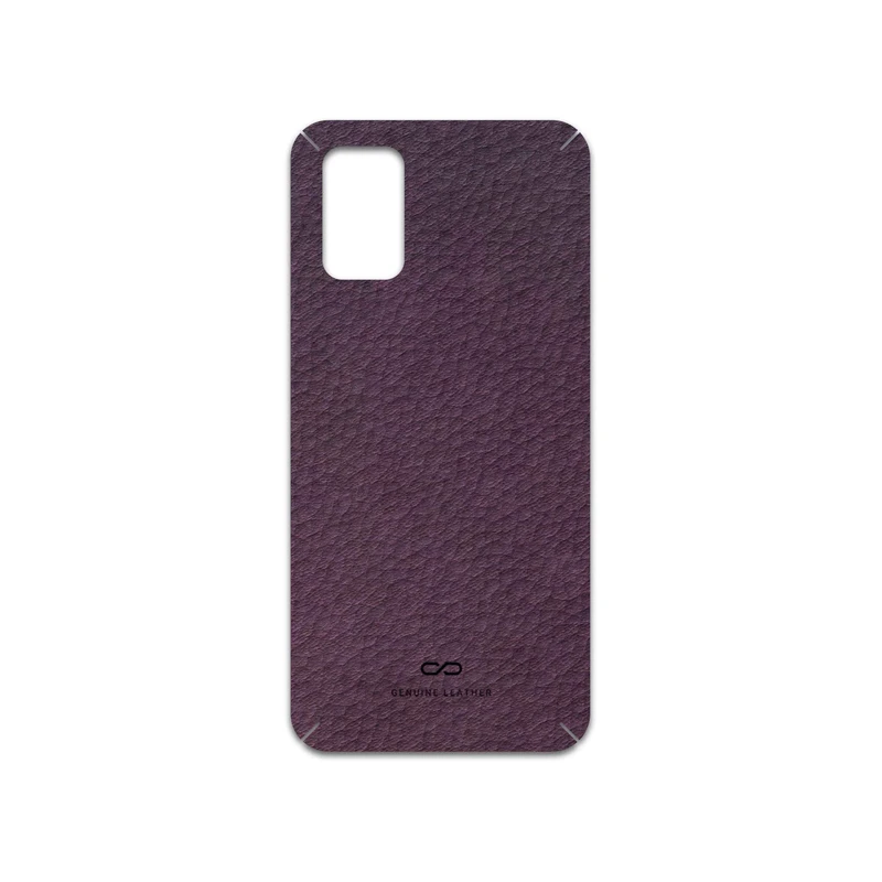 برچسب پوششی ماهوت مدل Purple-Leather مناسب برای گوشی موبایل سامسونگ Galaxy M02s