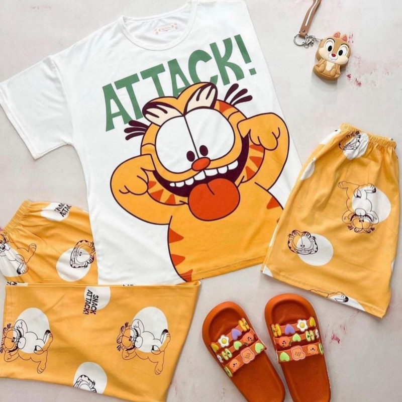 ست  3 تکه لباس زنانه مدل گارفیلد