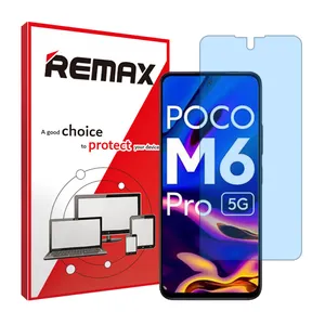 Remax brand shockproof Anti-blue screen protector glass for Xiaomi Poco M6 Pro