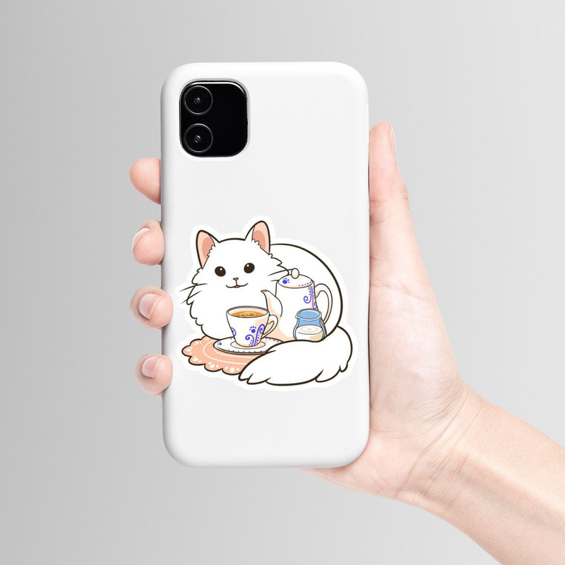 استیکر لپ تاپ و موبایل بووم طرح گربه کد 22