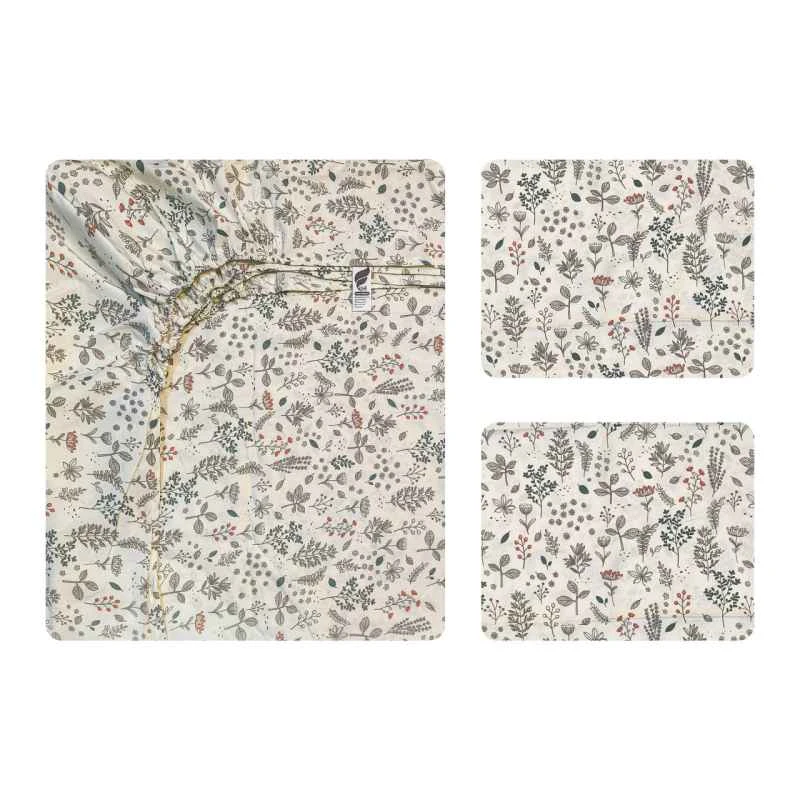 سرویس ملحفه دو نفره 3 تکه آدنو مدل مهشید کد IR203