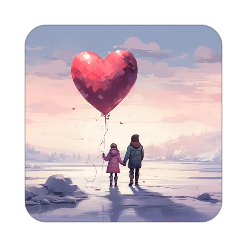 زیر لیوانی کاکتی مدل عاشقانه کد mp10731