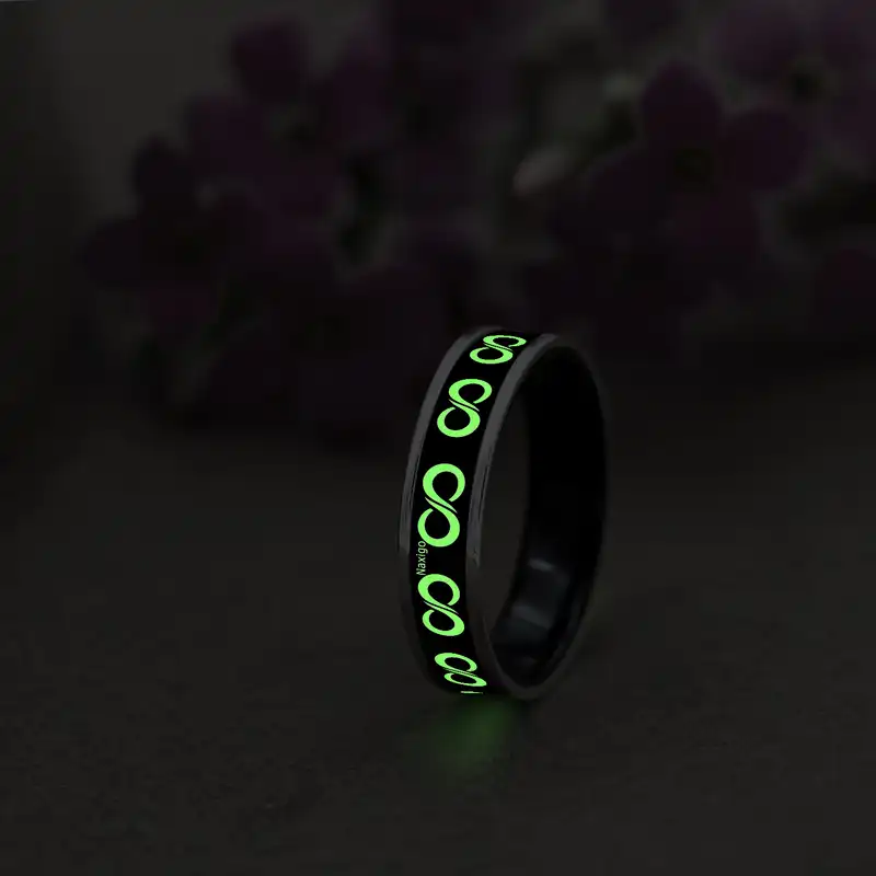 انگشتر ناکسیگو مدل شب تاب طرح بی نهایت کد RB15503