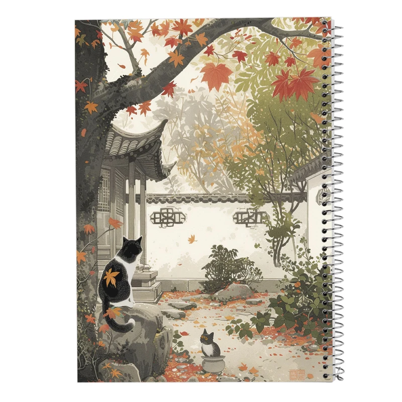 دفتر مشق 50 برگ مدوپد مدل سگ و گربه کد DF17330