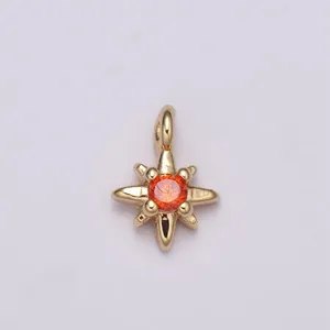 آویز گردنبند طلا 18 عیار زنانه قیراط طرح ستاره کد GH2583