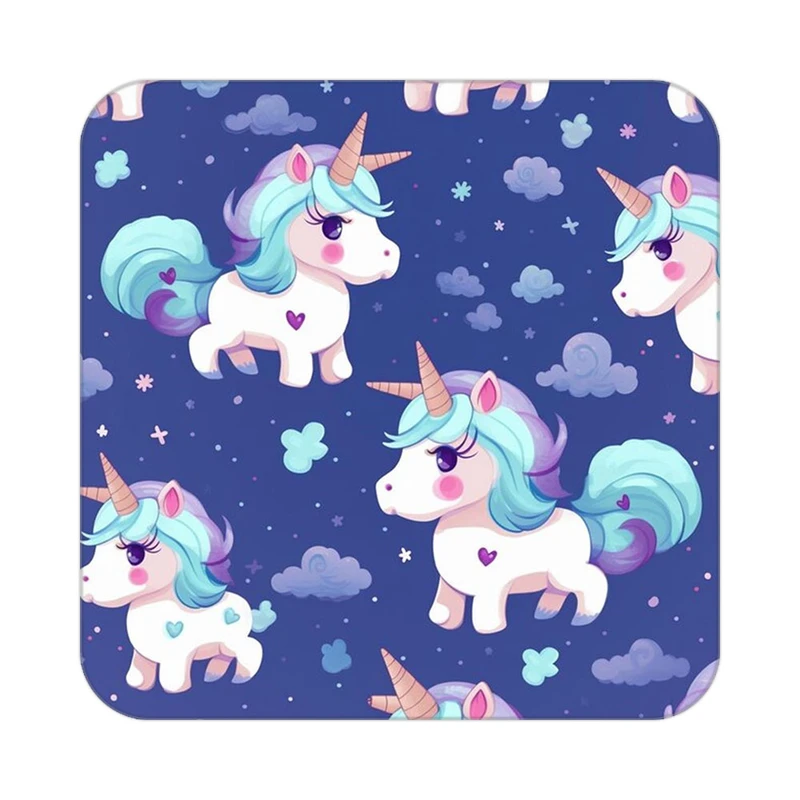 زیر لیوانی کاکتی طرح اسب تک شاخ و یونیکورن مدل mp31902