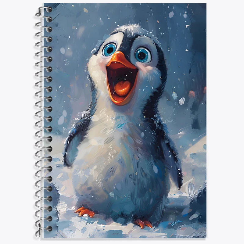 دفتر لغت 50 برگ خندالو طرح پنگوئن کیوت کد F6569