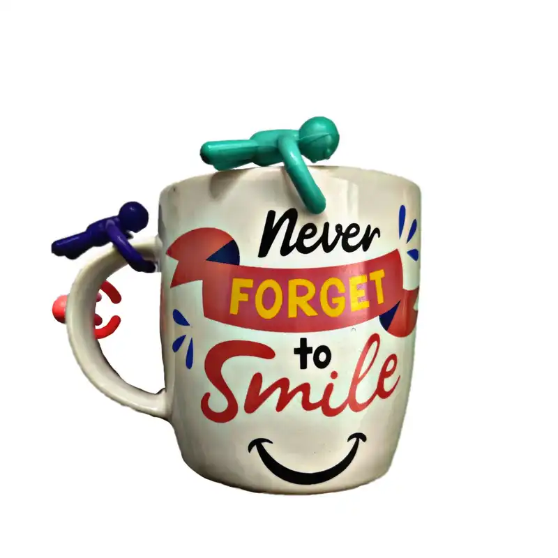 نشانگر تزیینی لیوان مدل آدمک h33 بسته 12 عددی