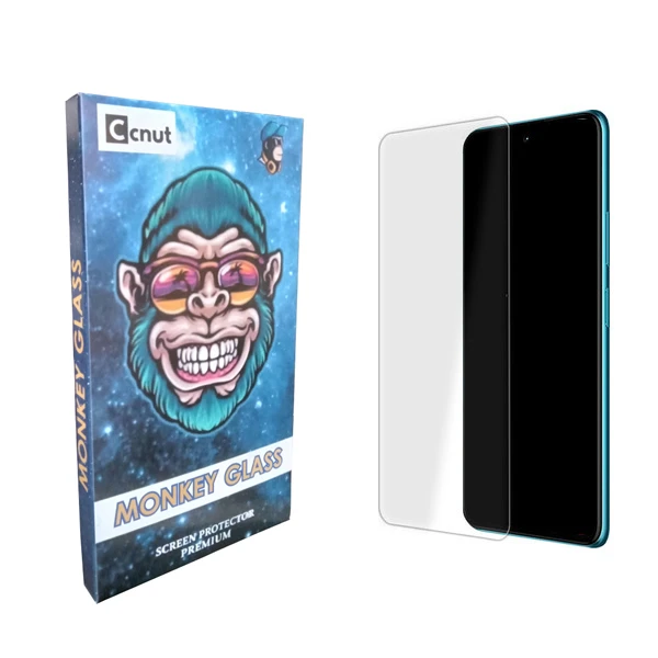 محافظ صفحه نمایش شیشه ای کوکونات مدل مانکی مناسب برای گوشی موبایل سامسونگ Galaxy A51 / A52 / A52S 5G / M31S / S20FE