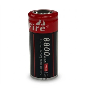 باتری لیتیوم یون قابل شارژ کولیت فایر مدل 26650 کد 3.7v ظرفیت 8800 میلی آمپرساعت
